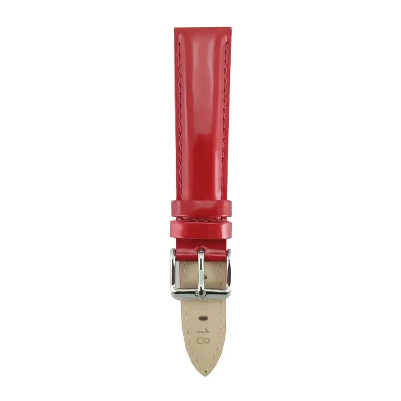 Aries Gold Ruby Red Gloss Ag-L0013 Leather Strap 1