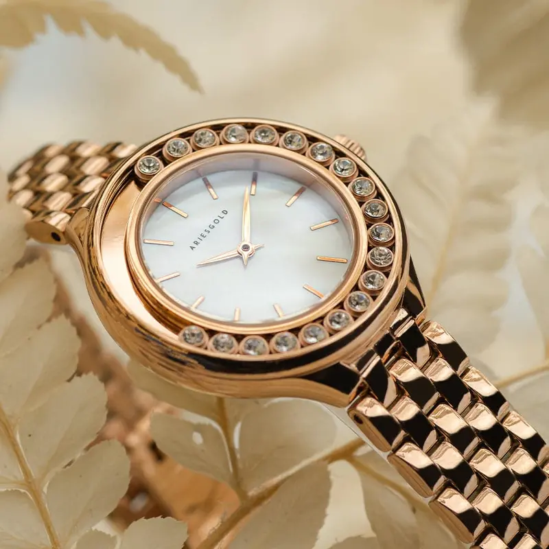 Aries Gold Serenity Rose Gold Women's Watch - Sapphire Glass | L 5041 Rg-Mp 2