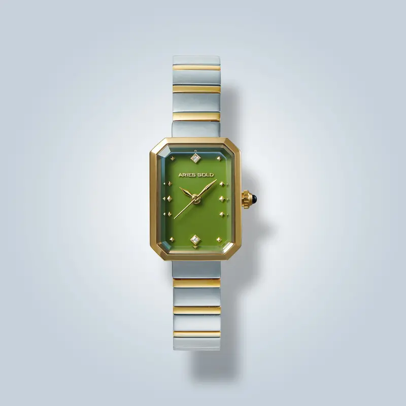 Aries Gold Stellar Gem Mint Green Women's Watch - Sapphire Glass | L 5017 2Tg-Gnonyx 1