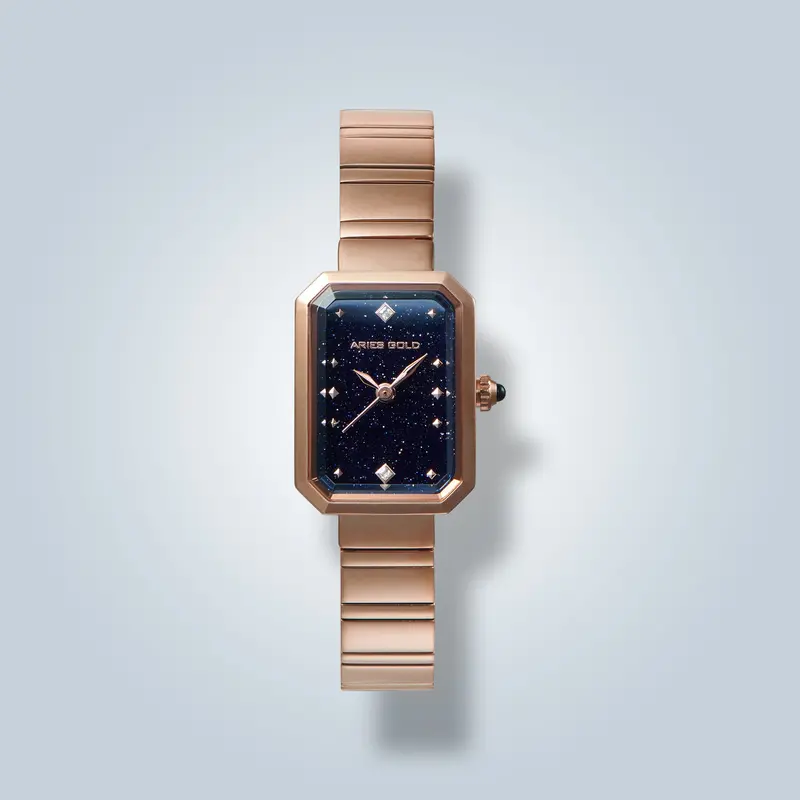 Aries Gold Stellar Gem Navy Dial Women's Watch - Sapphire Glass | L 5017 Rg-Busand 1
