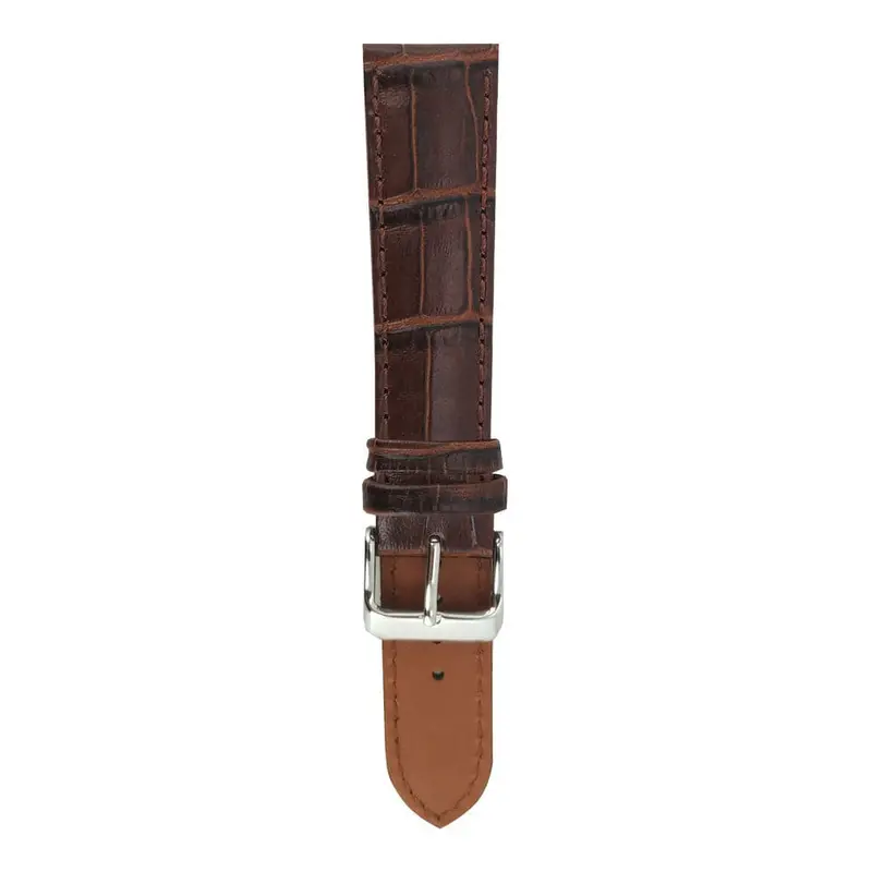 Aries Gold Tan Brown Croco Ag-L0002 Leather Strap 1