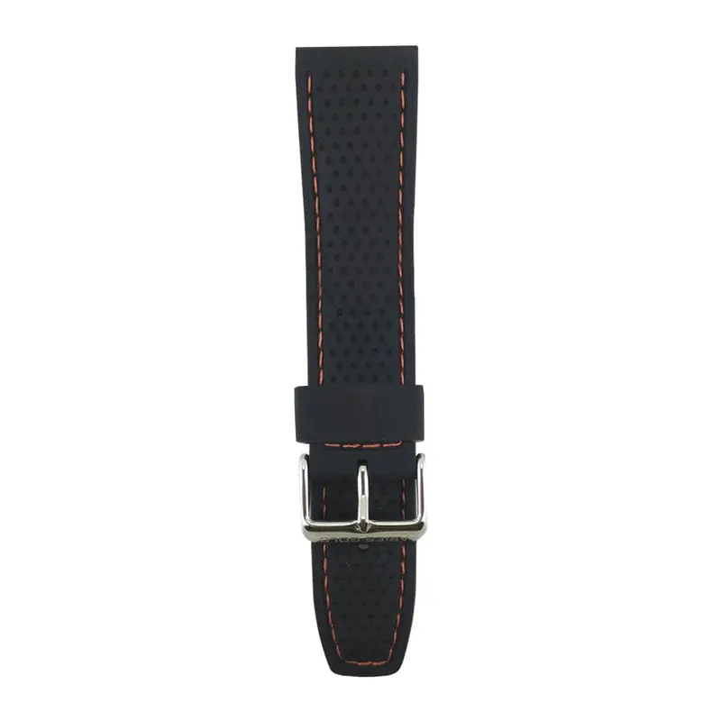 Aries Gold Tesla Black Ag-R0006 Rubber Strap 1