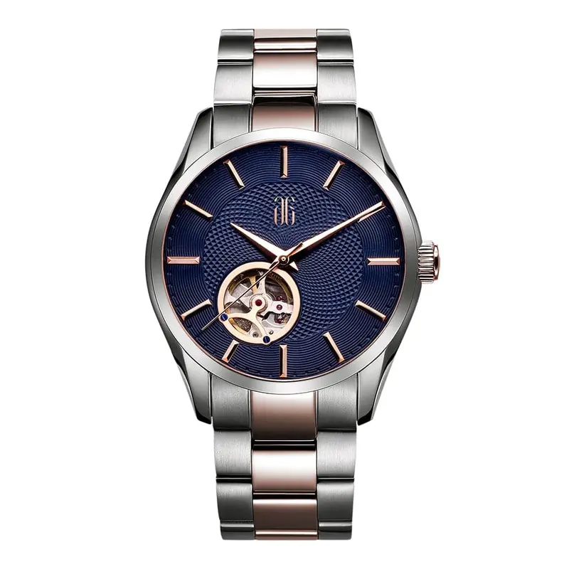 Aries Gold Two-Tone Men 'S Watch - Open Heart | G 8022 Srg-Bu 1