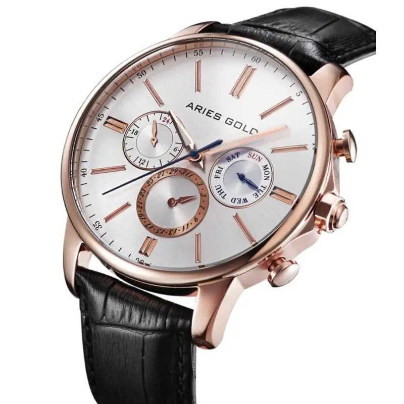 Aries Gold Urban Belfast Black Men's Watch - Multifunction | G 102 Rg-Srg 2