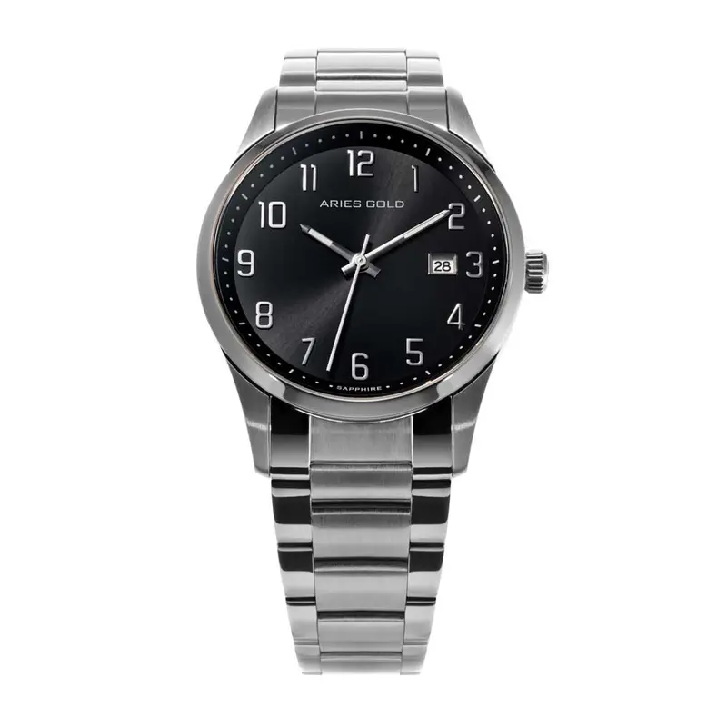 Aries Gold Urban Classic Silver Men's Watch - Sapphire Glass | G 120B S-Bknum 1