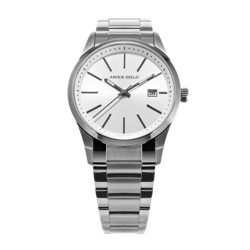 Aries Gold Urban Classic Silver Men's Watch - Sapphire Glass | G 120B S-Sd 1