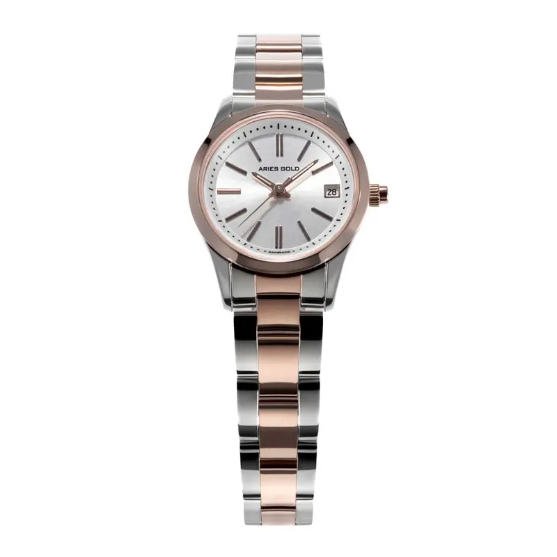 Aries Gold Urban Classic Two-Tone Women's Watch - Sapphire Glass | L 120 Rg-Rgd 1