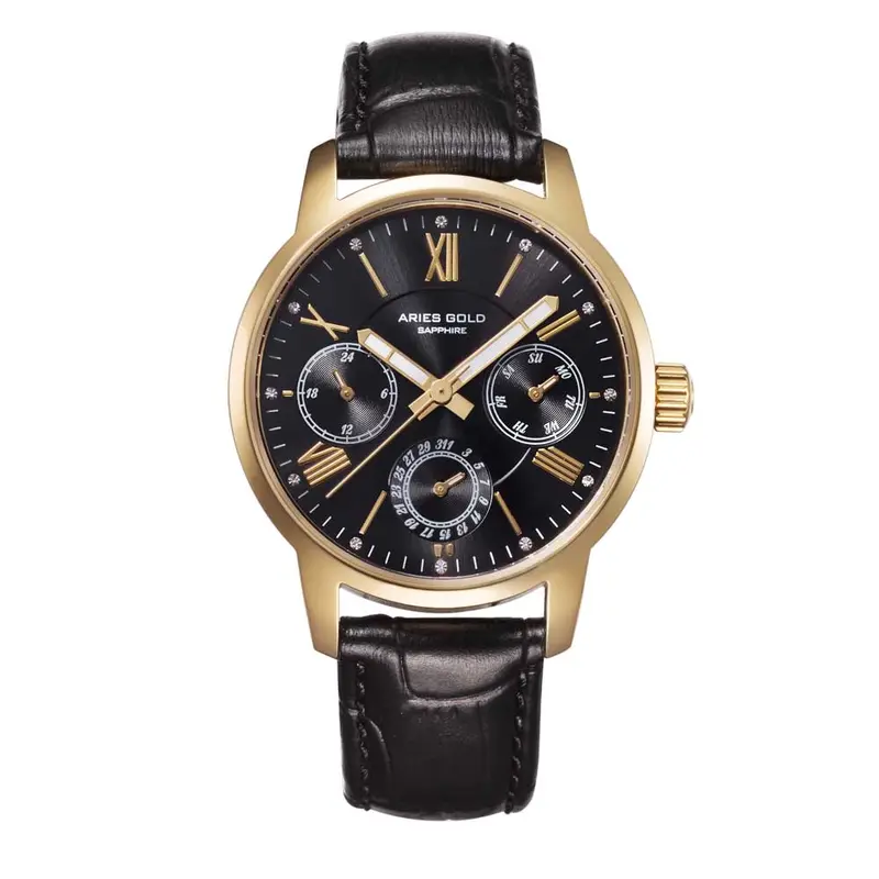 Aries Gold Urban Eternal Black Men's Watch - Chronograph | L 103 G-Bkg 1