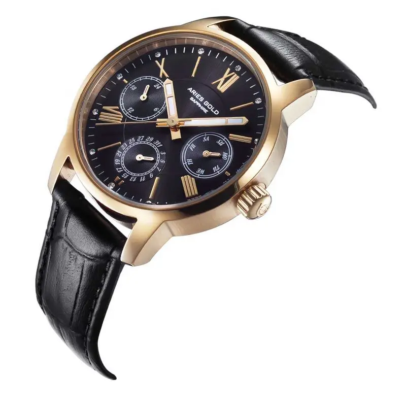 Aries Gold Urban Eternal Black Men's Watch - Chronograph | L 103 G-Bkg 2