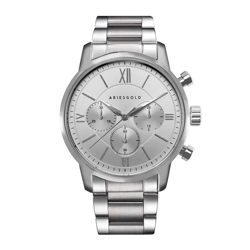 Aries Gold Urban Eternal Silver Men's Watch - Chronograph | G 1027 S-S 1