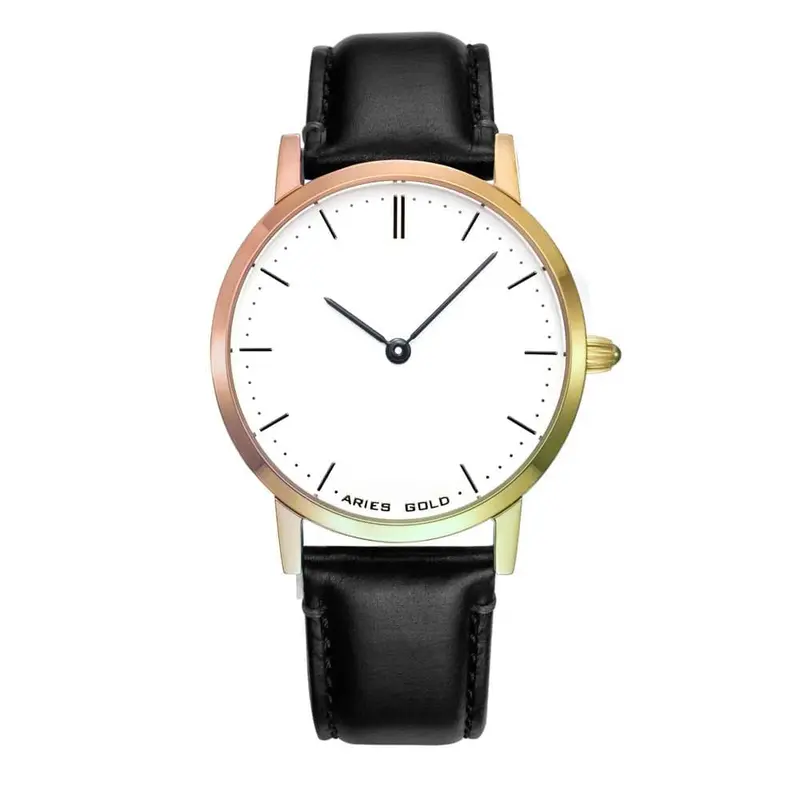 Aries Gold Urban Tango Black Women's Watch - Genuine Leather Strap | L 1008 Rb-W 1