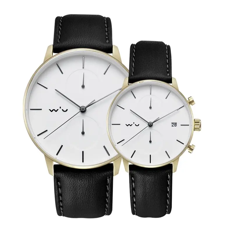 Aries Gold Venturer Black Couple's Watch - Chronograph | G 1033 & L 1034 G-W 1