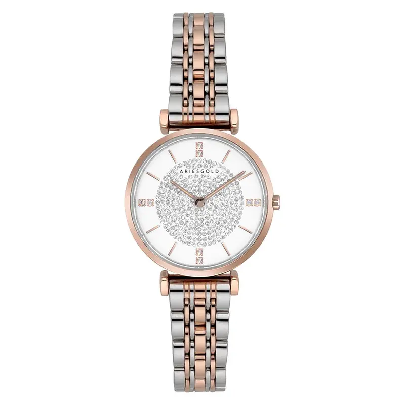 Aries Gold Vigoueux Two-Tone Women's Watch - Sapphire Glass | L 5039Z 2Tr-W 1