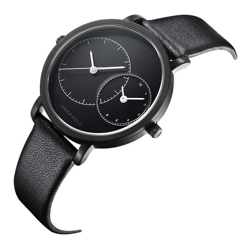 Aries Gold Wanderer Black Women's Watch - Dual Time | L 5027 Bk-Bk 2