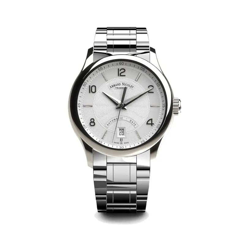 Armand Nicolet Aa840aaa-Ag-M9742 Men's Watch With Additional Leather Strap 1