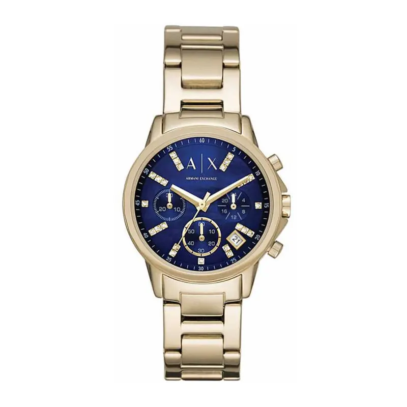 Armani Exchange Analog Quartz Gold Stainless Steel Ax4332 Women's Watch 1