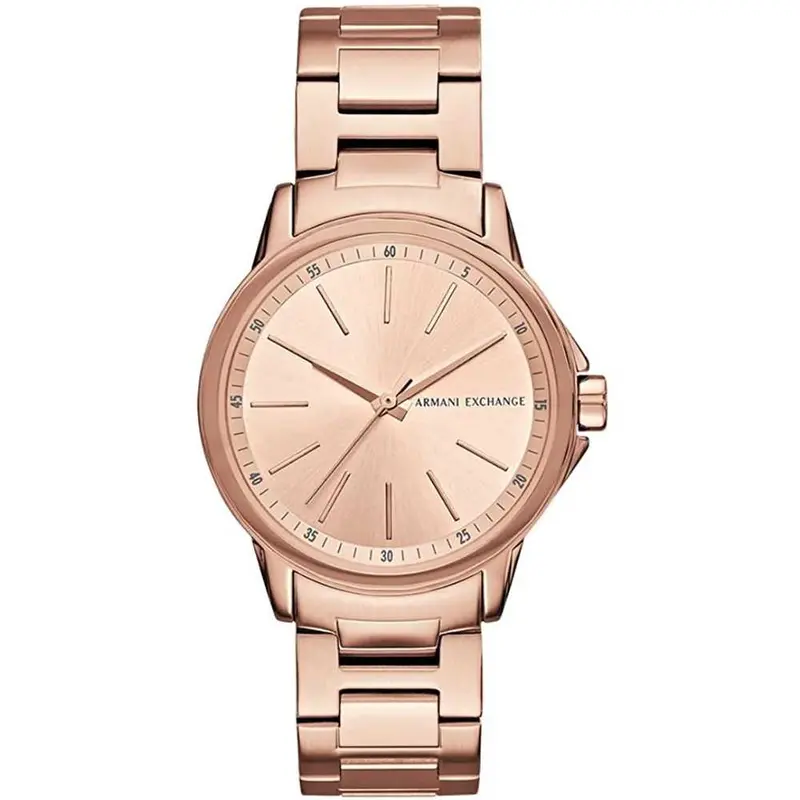 Armani Exchange Analog Quartz Rose Gold Stainless Steel Ax4347 Women's Watch 1