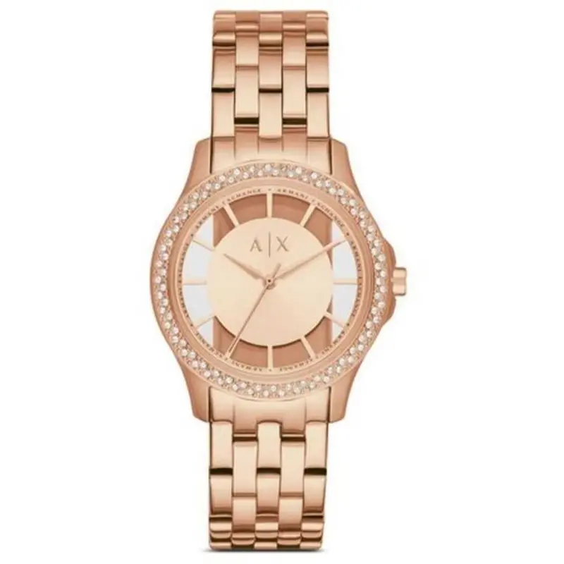 Armani Exchange Analog Quartz Rose Gold Stainless Steel Ax5252 Women's Watch 1