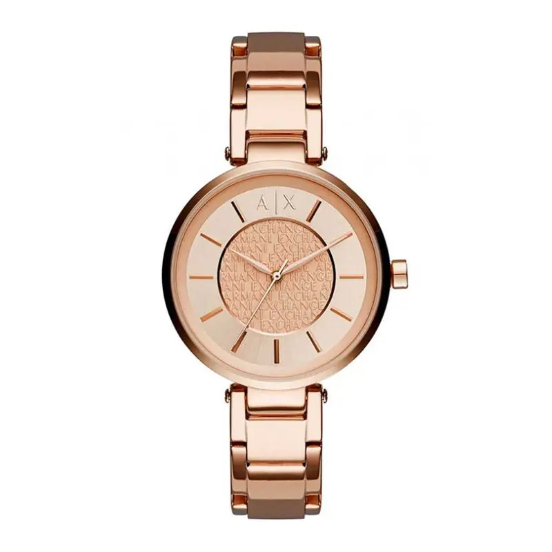 Armani Exchange Analog Quartz Rose Gold Stainless Steel Ax5317 Women's Watch 1