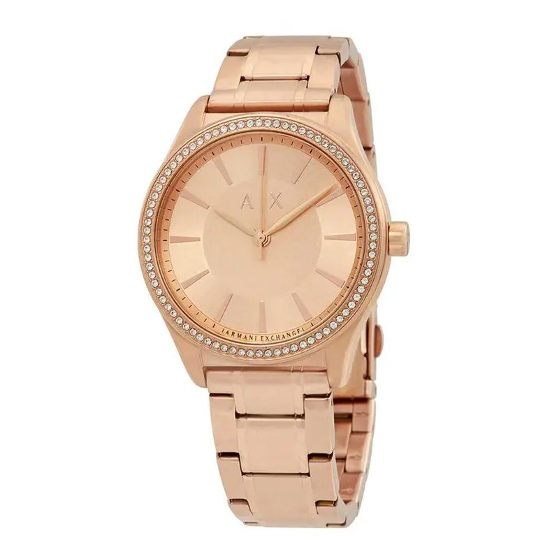 Armani Exchange Analog Quartz Rose Gold Stainless Steel Ax5442 Women's Watch 2