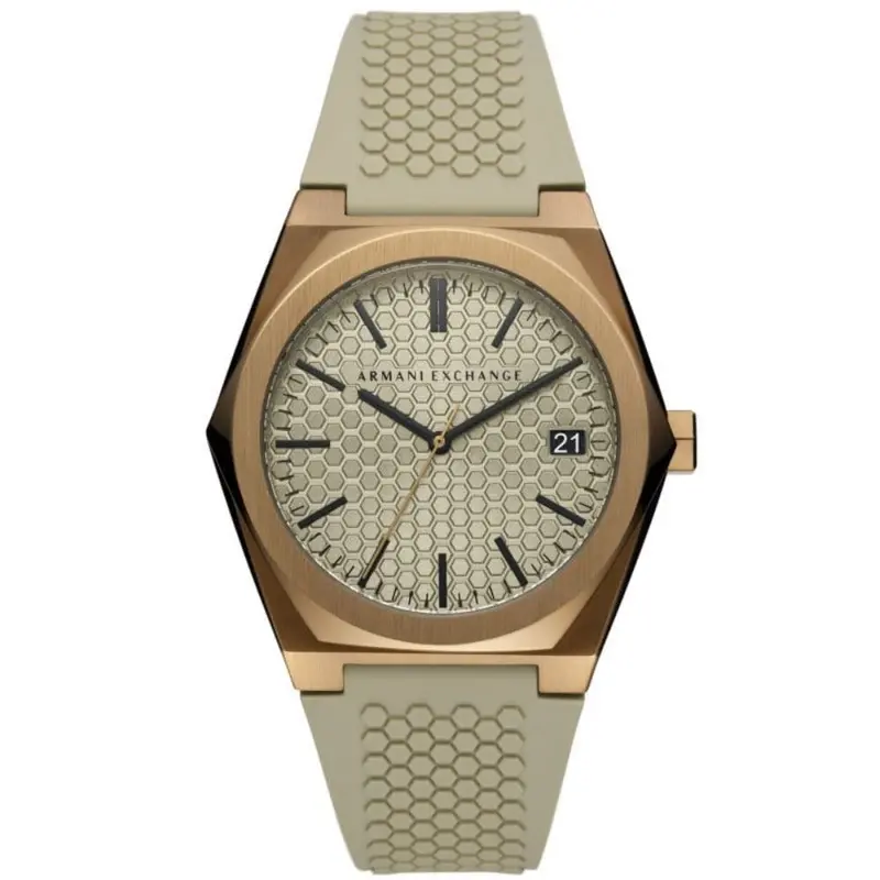 Armani Exchange Analog Quartz Silicone Strap Men Watch Ax2813 1