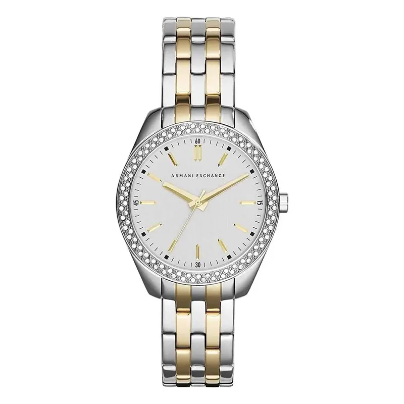 Armani Exchange Analog Quartz Two Tone Stainless Steel Ax5519 Women's Watch 1