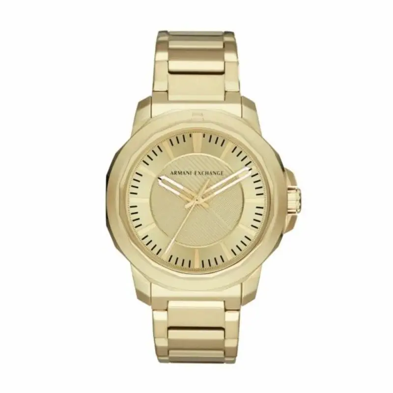 Armani Exchange Analog Ryder Gold Dial Men's Watch Ax1901p 1