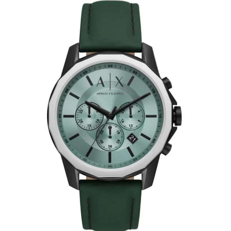Armani Exchange Ax1725 Green Leather Men Watch 1
