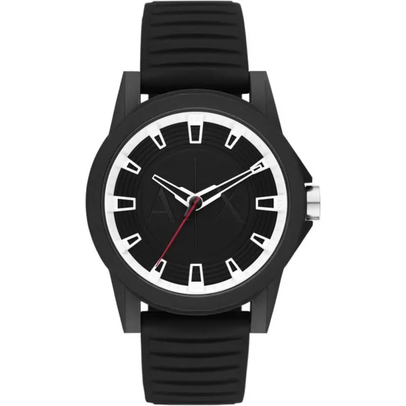 Armani Exchange Ax2520 Black Rubber Strap Men Watch 1
