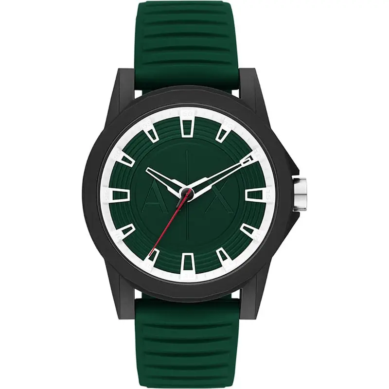 Armani Exchange Ax2522 Green Silicone Strap Men Watch 1
