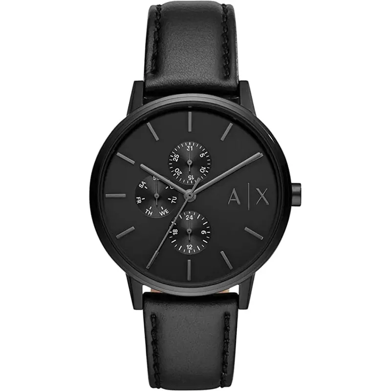 Armani Exchange Ax2719 Black Leather Men's Watch 1