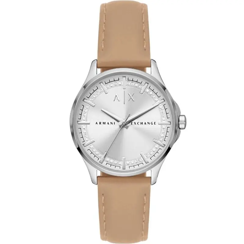 Armani Exchange Ax5259 Brown Leather Ladies Watch 1