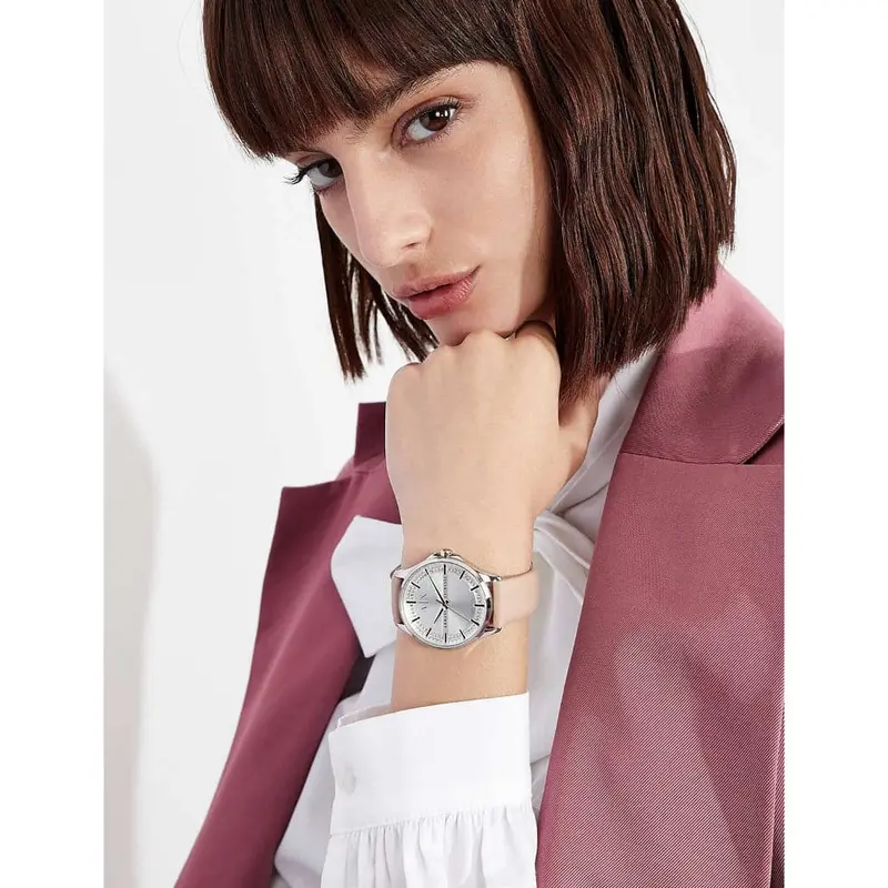 Armani Exchange Ax5259 Brown Leather Ladies Watch 2