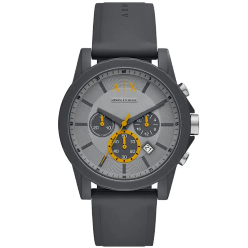 Armani Exchange Ax7123 Gray Silicone Men's Watch 1