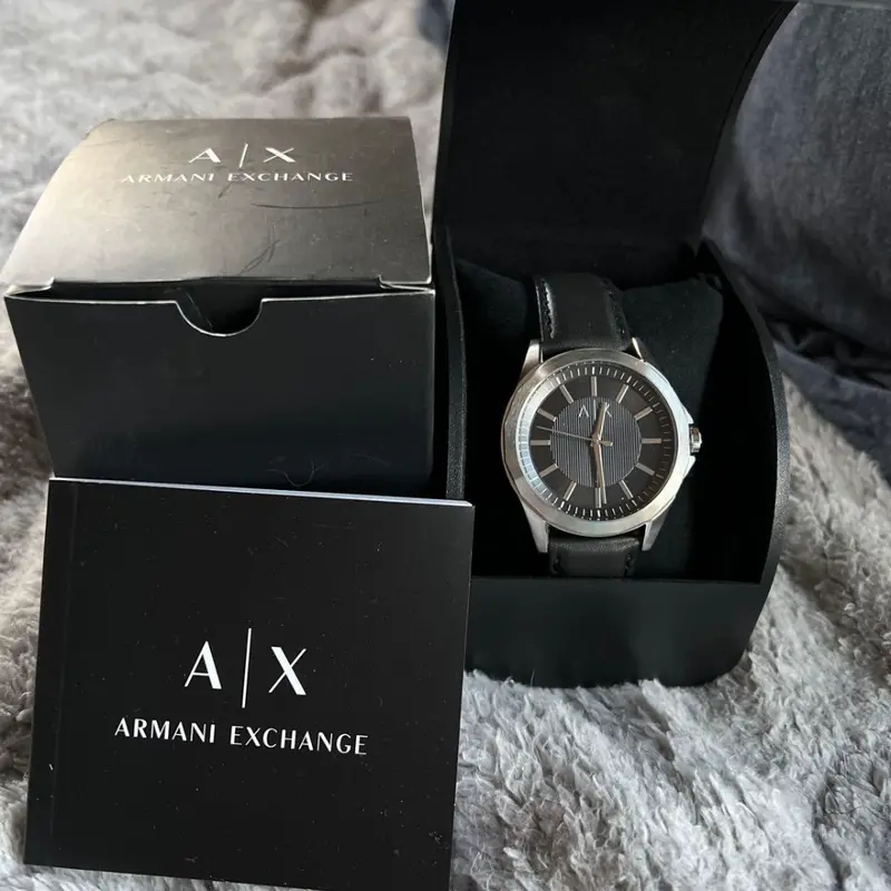 Armani Exchange Black Men's Watch - Genuine Leather Strap | Ax2621p 2