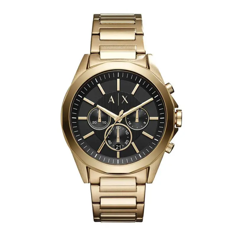 Armani Exchange Chronograph Gold Stainless Steel Ax2611 Men's Watch 1