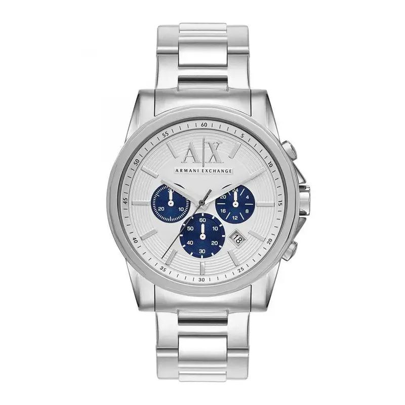 Armani Exchange Chronograph Silver Stainless Steel Ax2500 Men's Watch 1