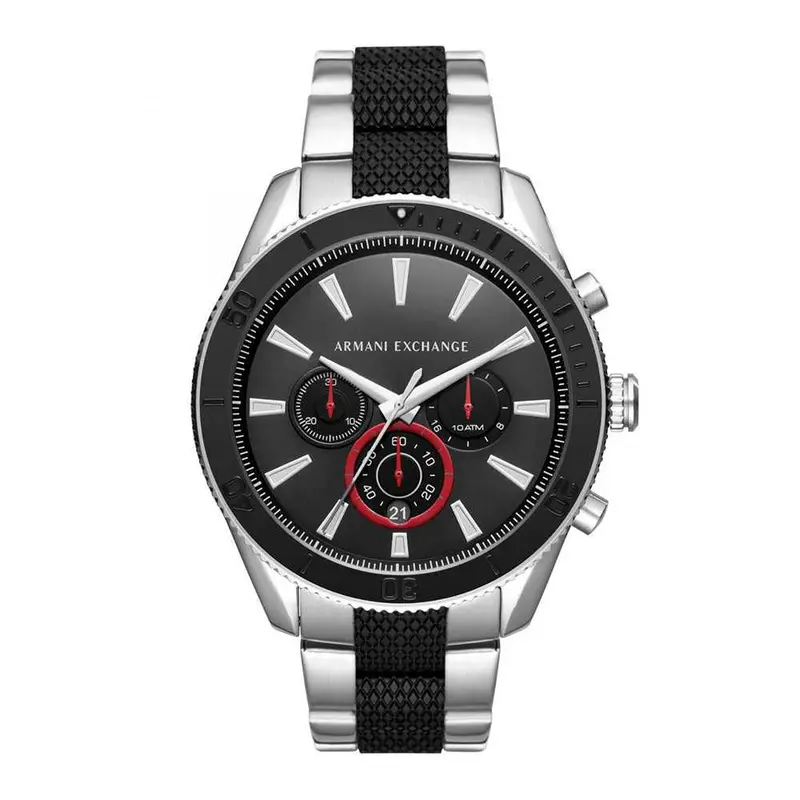 Armani Exchange Chronograph Two Tone Black Stainless Steel Ax1813 Men's Watch 1