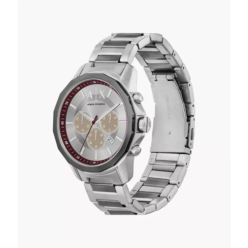 Armani Exchange Gray Dial Stainless Steel Strap Men Watch Ax1745 2