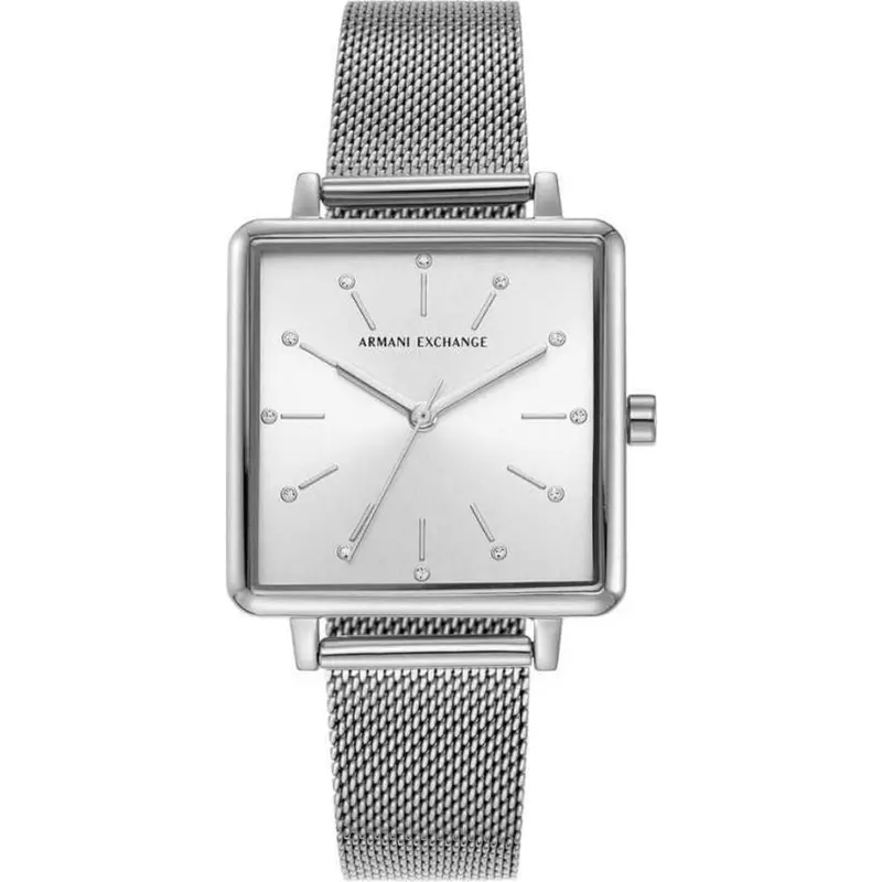 Armani Exchange Quartz Crystal Silver Dial Ladies Watch Ax5800 1
