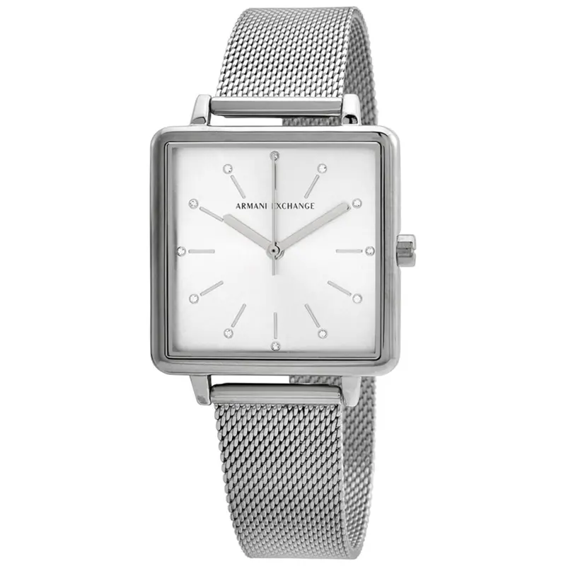 Armani Exchange Quartz Crystal Silver Dial Ladies Watch Ax5800 2