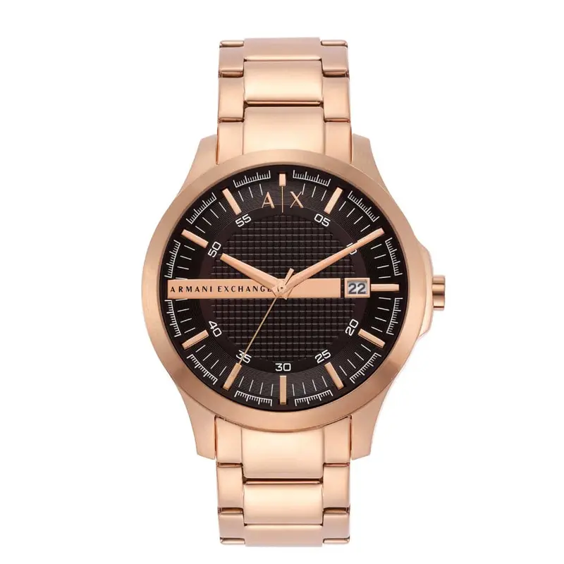 Armani Exchange Rose Gold Stainless Steel Strap Men Watch Ax2449 1