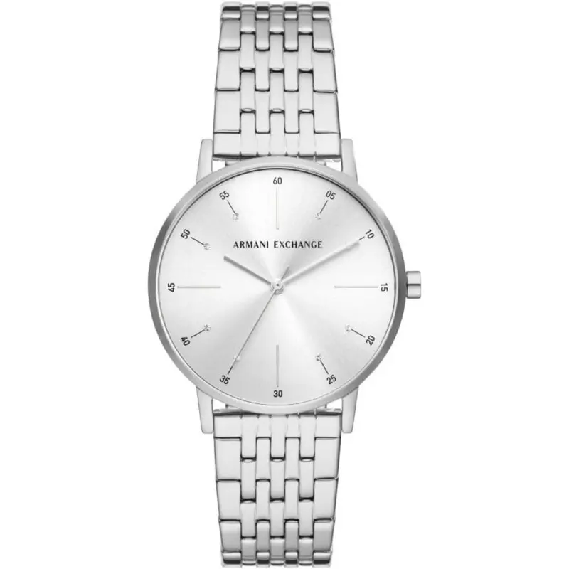 Armani Exchange Silver Dial Stainless Steel Strap Women Watch Ax5578 1