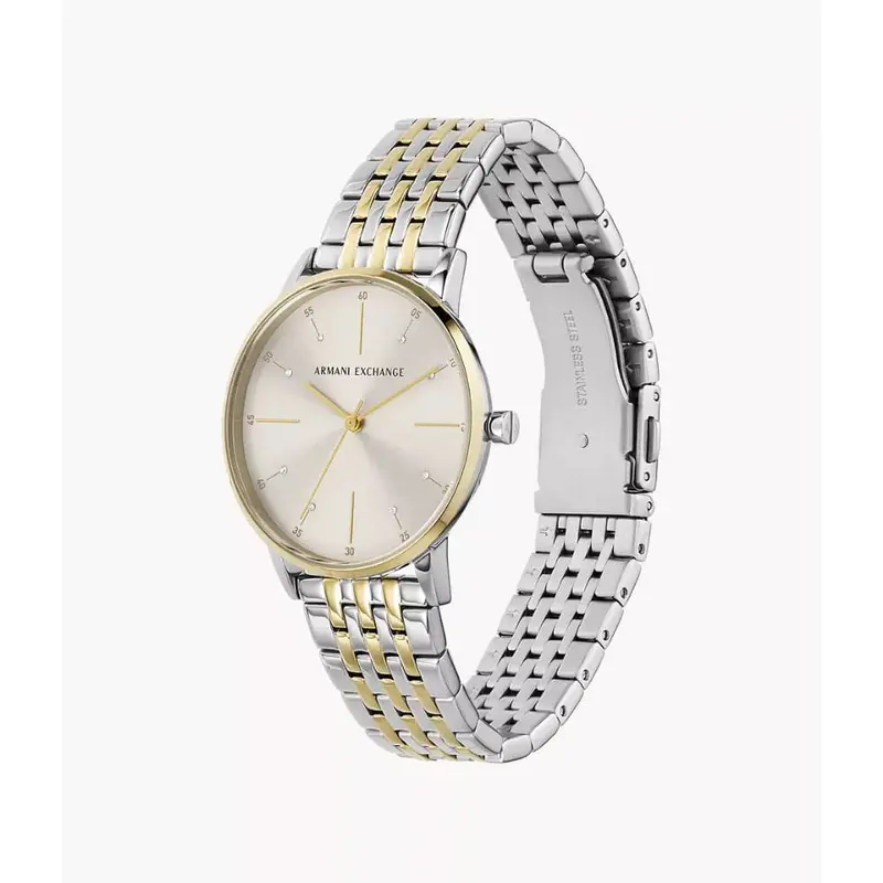 Armani Exchange Two-Tone Stainless Steel Strap Women Watch Ax5595 2
