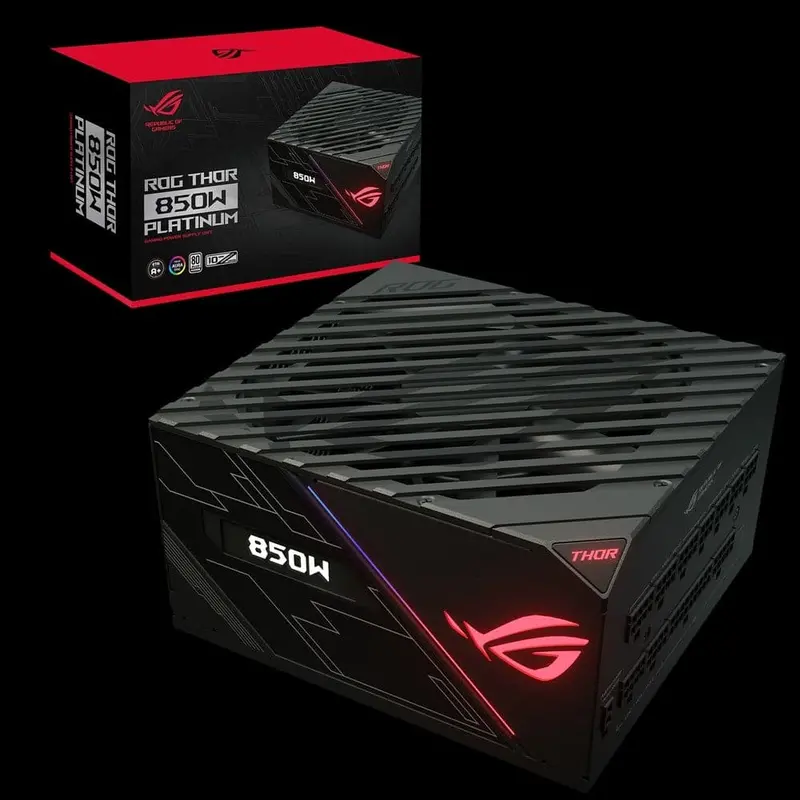 Asus Rog-Thor-850W 80+Platinum Oled Psu (10Y) 1