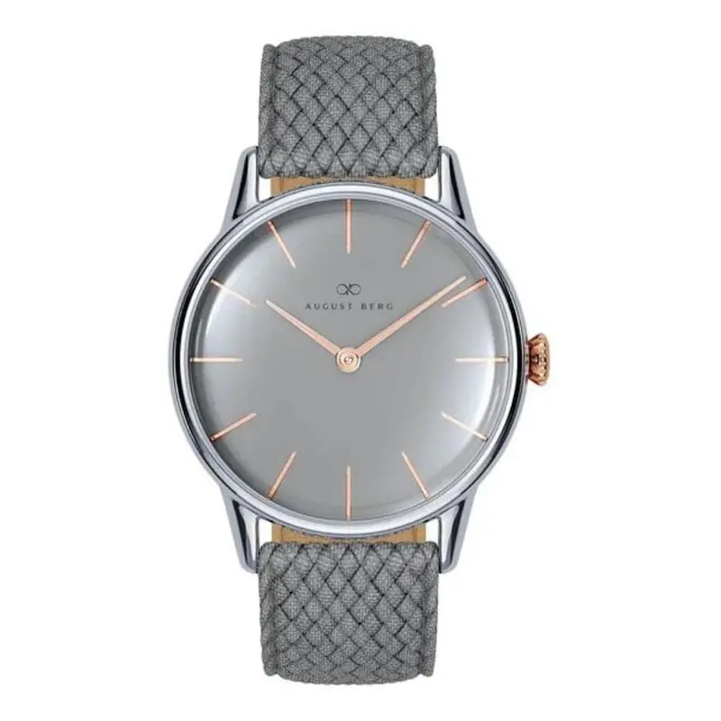 August Berg Gray Dial Nylon Strap Unisex Watch 10232H04vcg8c (32Mm) 1