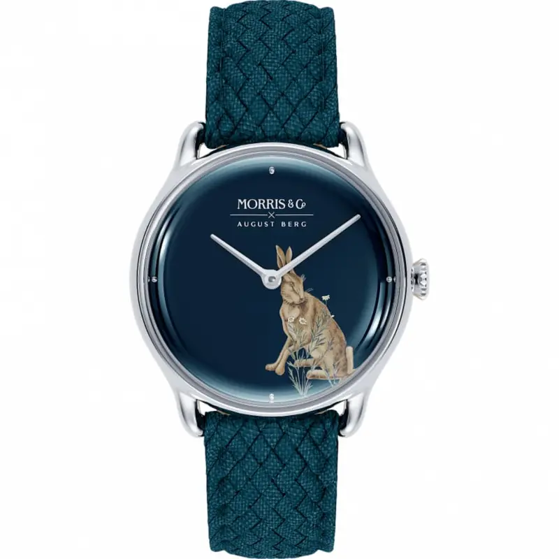 August Berg Indigo Perlon Braided Nylon Strap Unisex Watch M1fh0630e16vid (38Mm) 1