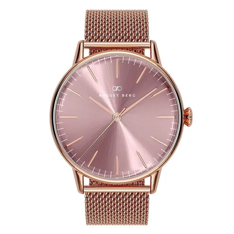 August Berg Serenity Ash & Orchid Rose Gold Mesh Strap Women Watch 10232A10mrg (40Mm) 1