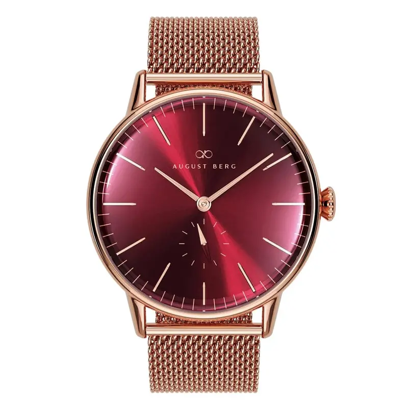 August Berg Serenity Rose Gold Milanese Strap Unisex Watch 10232A15mrg (32Mm) 1