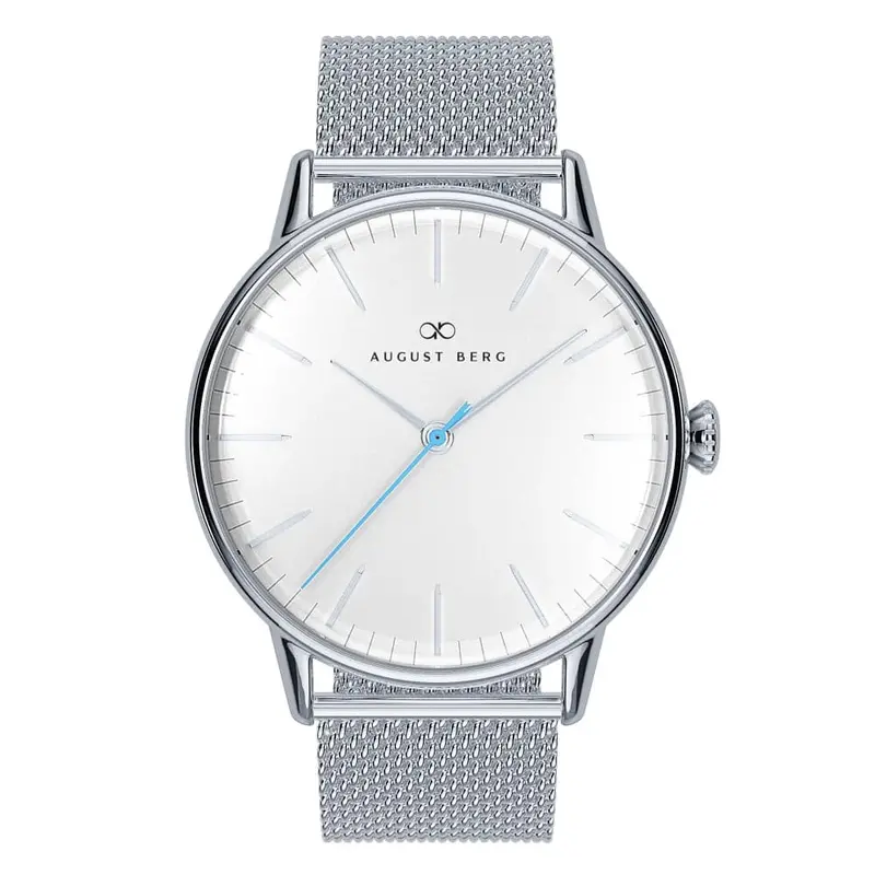 August Berg White Dial Silver Milanese Strap Unisex Watch 10240E03msl (32Mm) 1